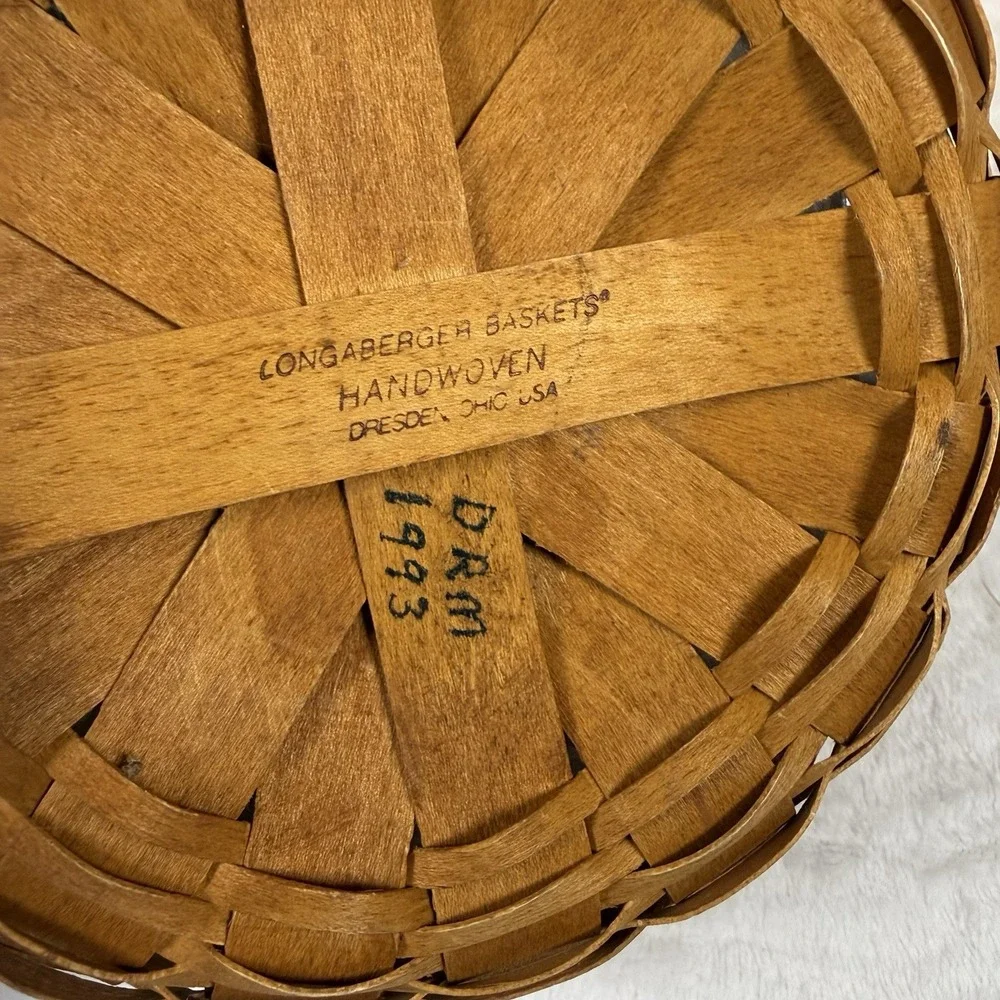 Vintage Longaberger Basket Lot 4 Signed 1987 1993 1997 Dresden Ohio USA